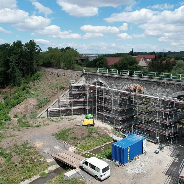 Rekonstrukce mostu v km 190,152 trati Plzeň - Žatec